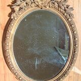 Miroir doré ovale 81x116cm