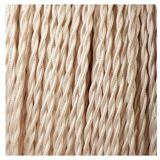 Ceramic lamp, 2M fabric cable, rope shade