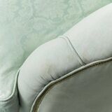 Divano vintage en tessuto verde salvia anni '50