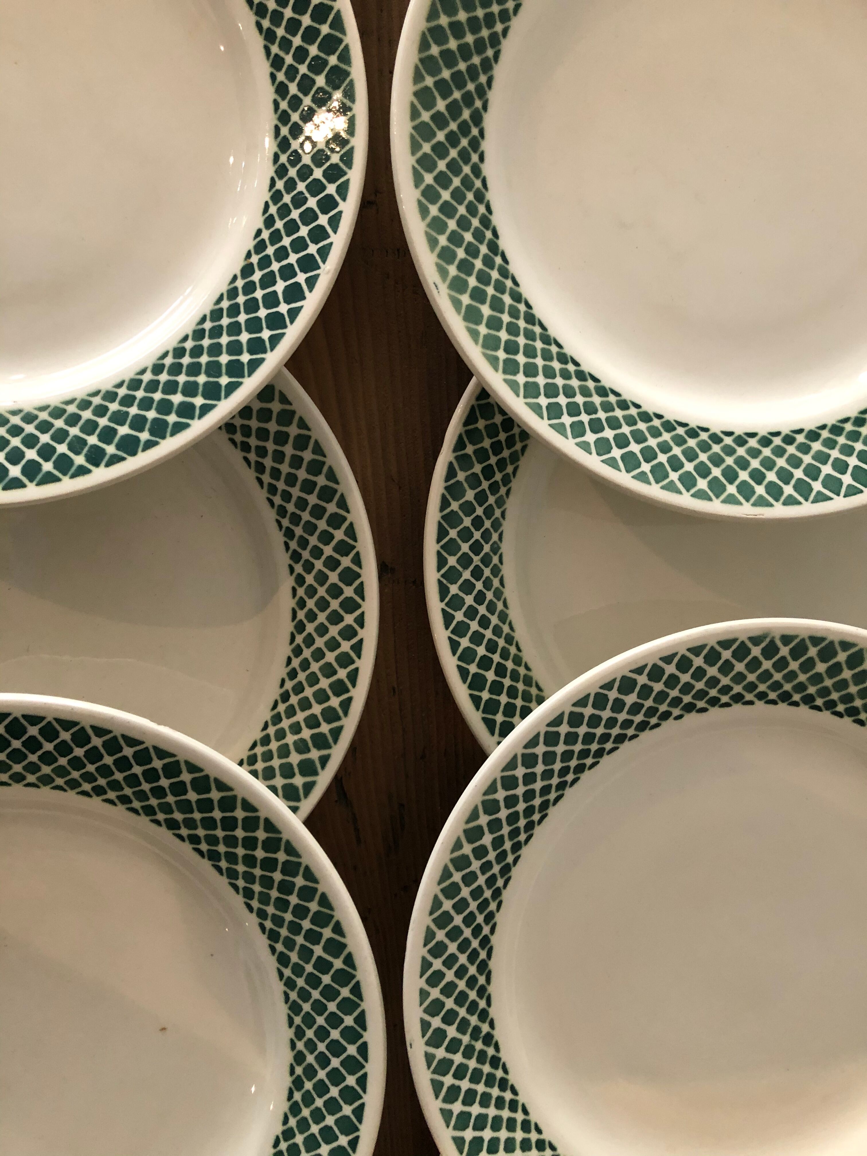 Vintage dessert plates, Iron Land
