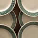 Vintage dessert plates, Iron Land