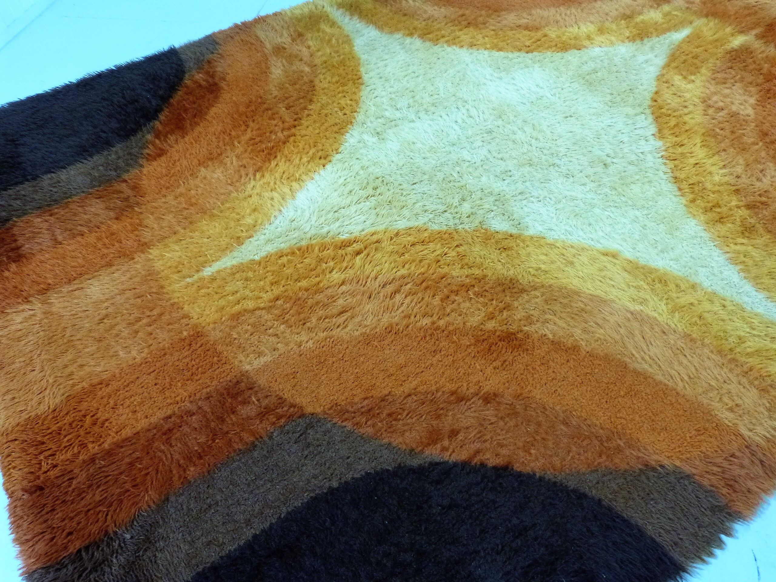 Colourful woolen carpet by Bergoss, Netherlands 1960's