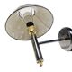 Art Deco brass wall lamp, Poland, 1980s