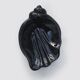 Vide-poche coquillage en céramique noire