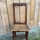 Authentique chaise en bois Lorraine