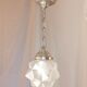 Star hanging in frosted glass and aluminum, 1960
