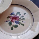 4 vintage Digoin Sarreguemines dinner plates 9177