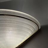 Set of Vintage Glass Wall Lamps with Gold Holder, 1970s