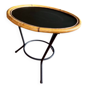 Table d'appoint rotin