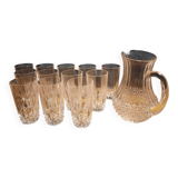 12 verres cristal d'Arques - modèle Longchamp- rétro