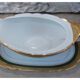 Saucière with Limoges porcelain top beautiful gilding