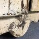 Old patinated painted wooden sideboard