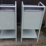 Pair of metal bedside tables from the 1950s