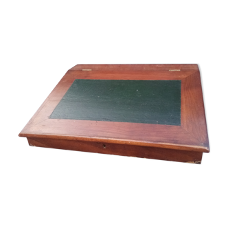Old wooden and leather writing