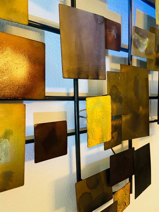 Brutalist wall art / bed head piece