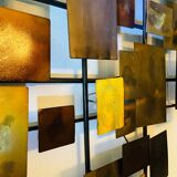 Brutalist wall art / bed head piece