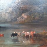 Peinture à l'huile de paysage français du XIXe siècle