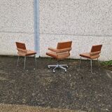 Set of an office chair and 2 Marcom chairs from the 60s