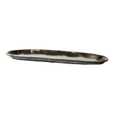grand plat de service poisson en ceramique grés émaillé et signé, 1960