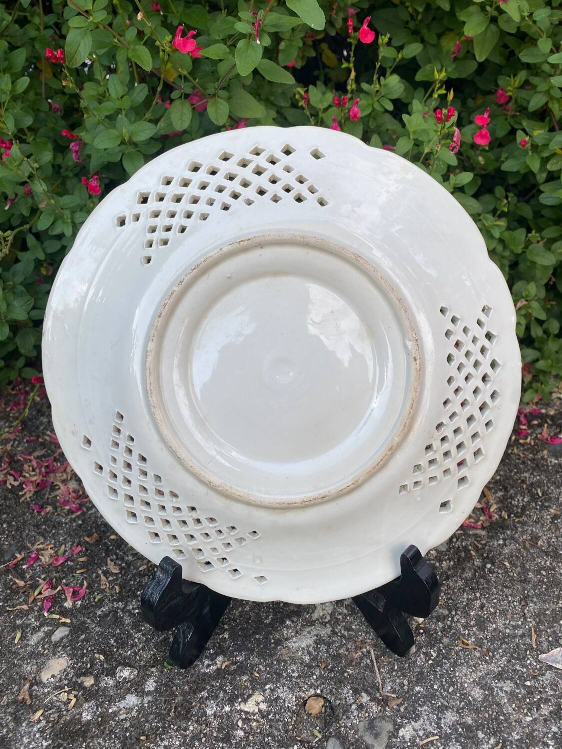 Meissen porcelain openwork plate