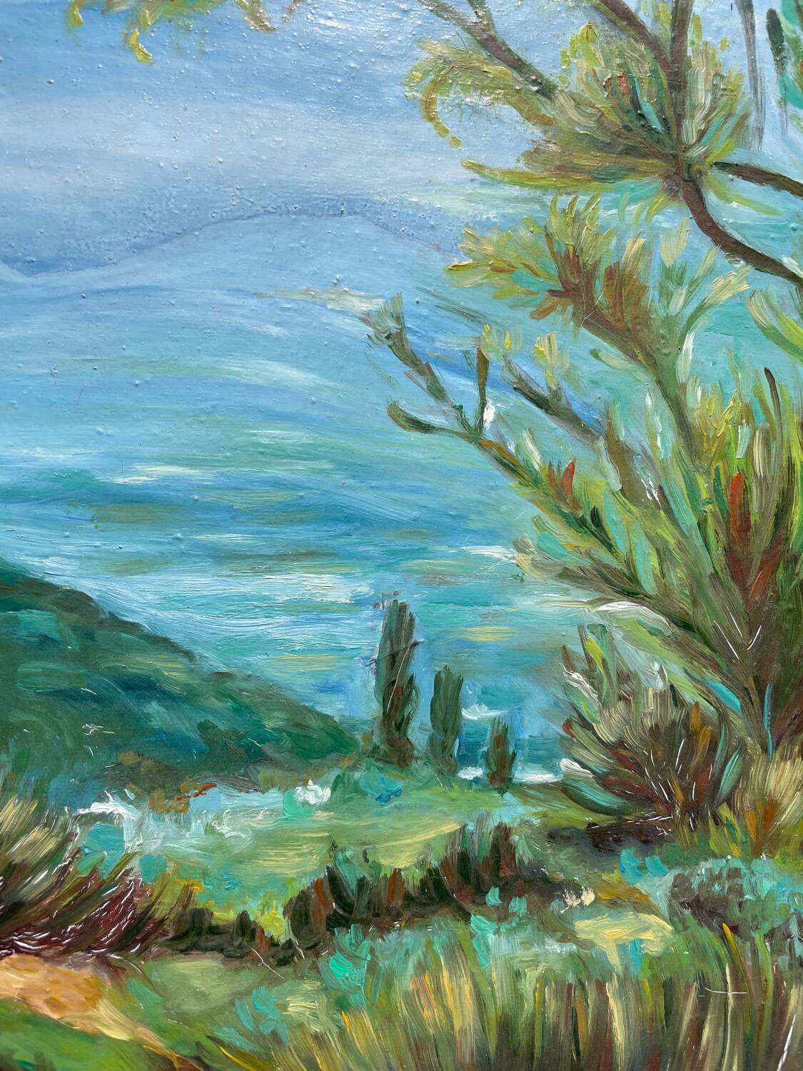 Oil on canvas landscape