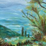 Oil on canvas landscape