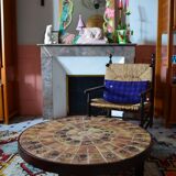 Vallauris coffee table in roger capron style
