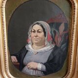 Peinture du xixème, portrait de femme