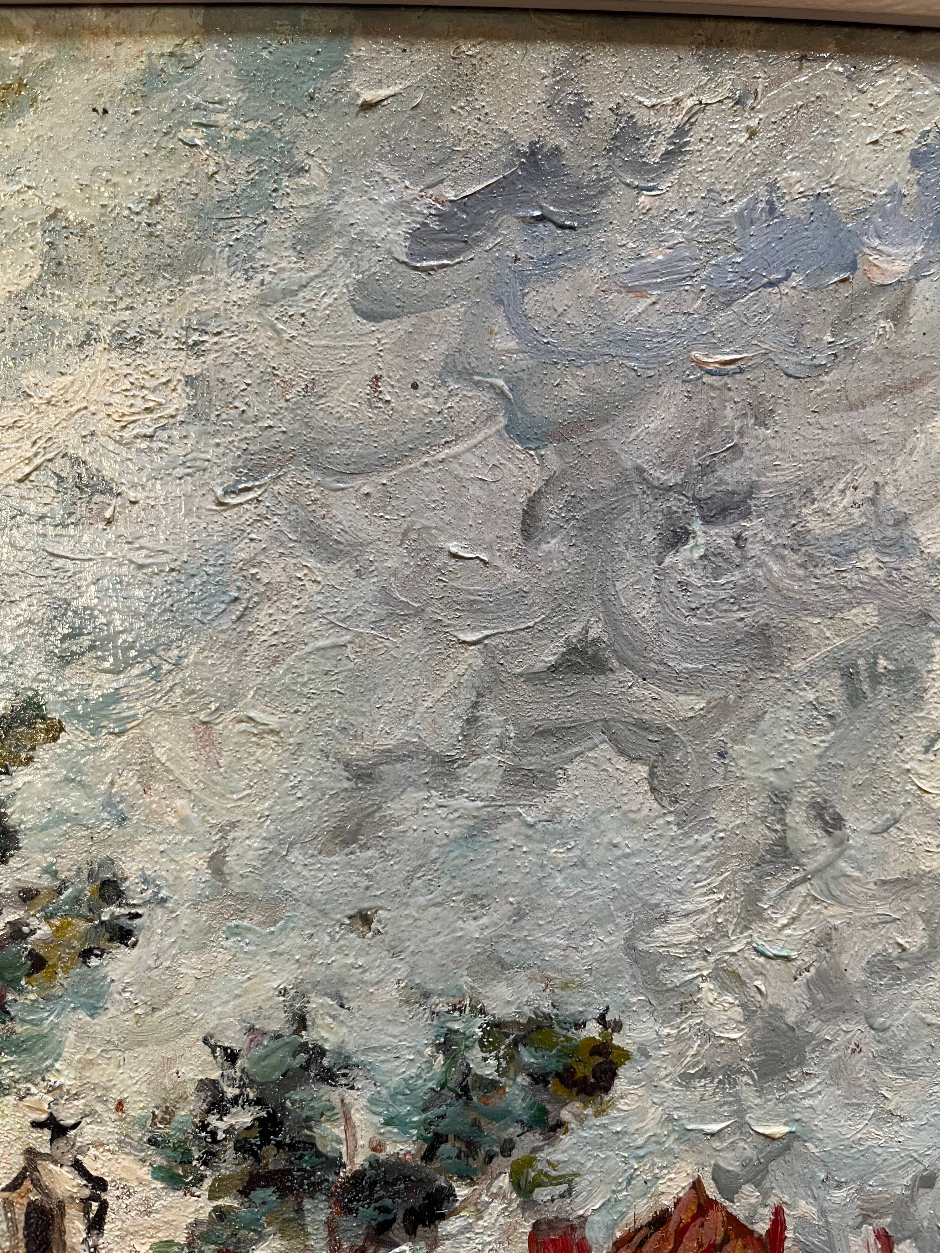 Mireille Richefort. Port du Somail. Oil on board.