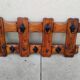 Porte manteau mural vintage bois année 80