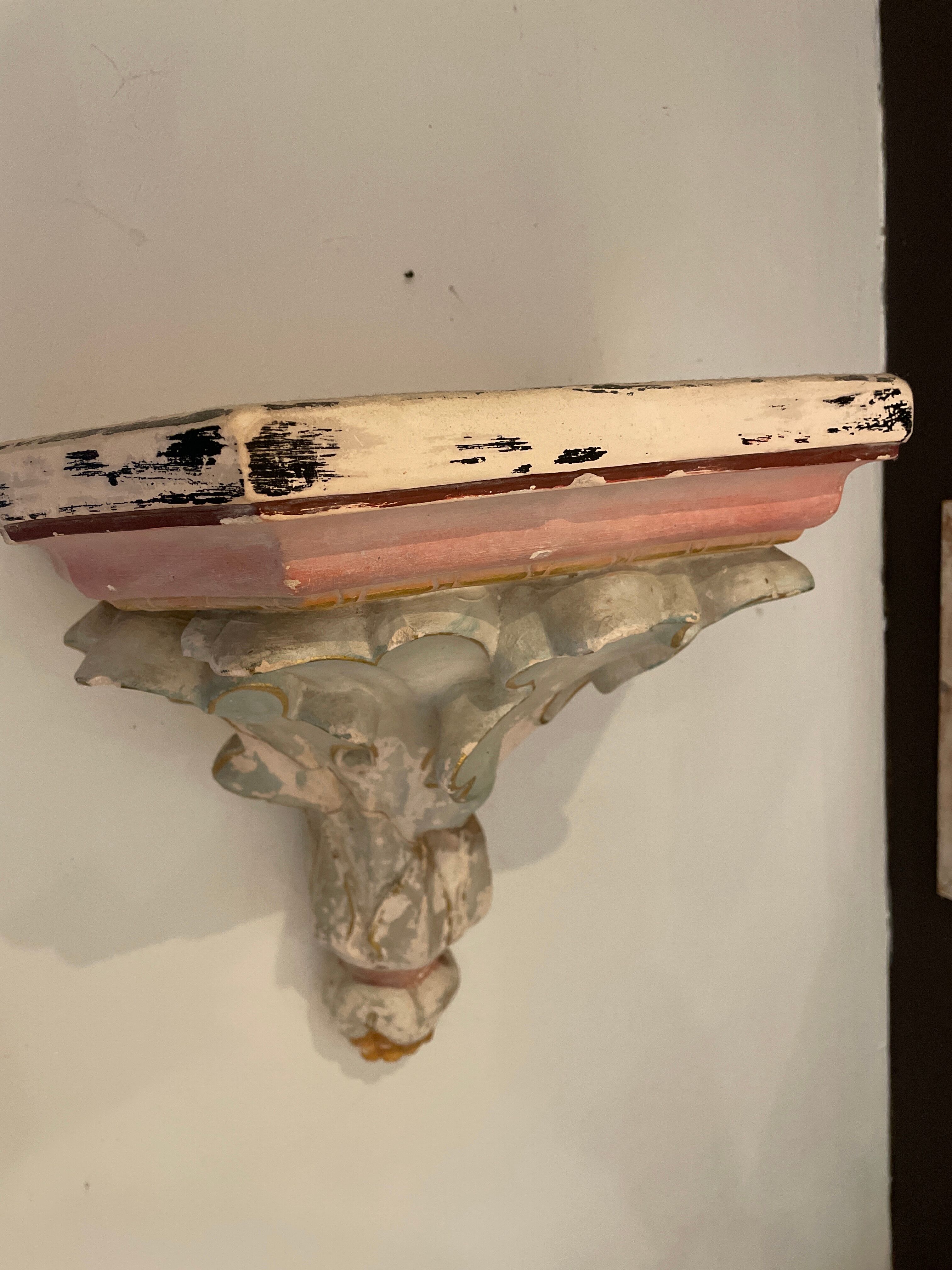 Plaster wall console