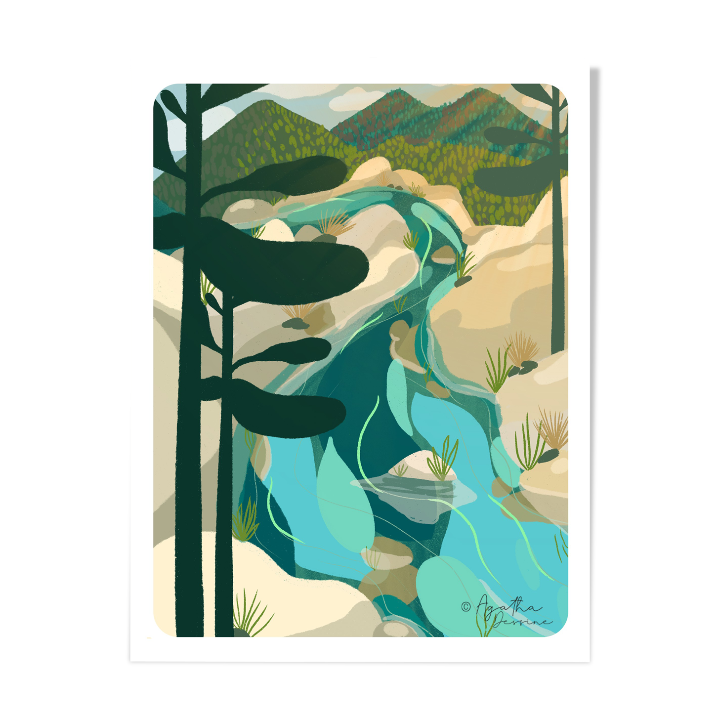 Illustration "The River" A4