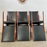 Arne Ovmand Olsen Mogens Kold Lot 6 old Scandinavian design Denmark chairs in vintage rosewood