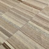 8x10 Kilim Brown & Cream Contemporary Kilim Rug, 233x293Cm