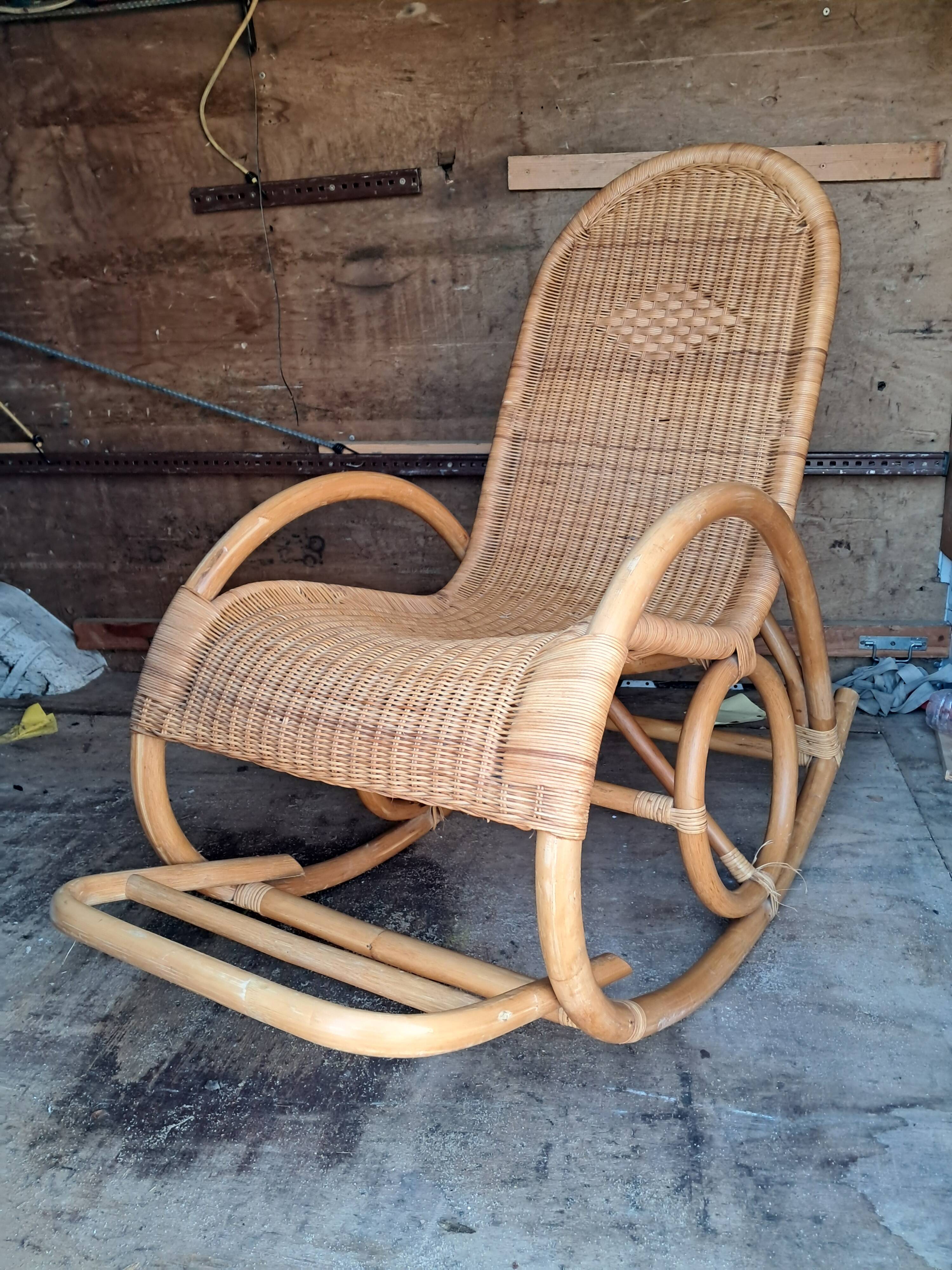 wicker rocking chair