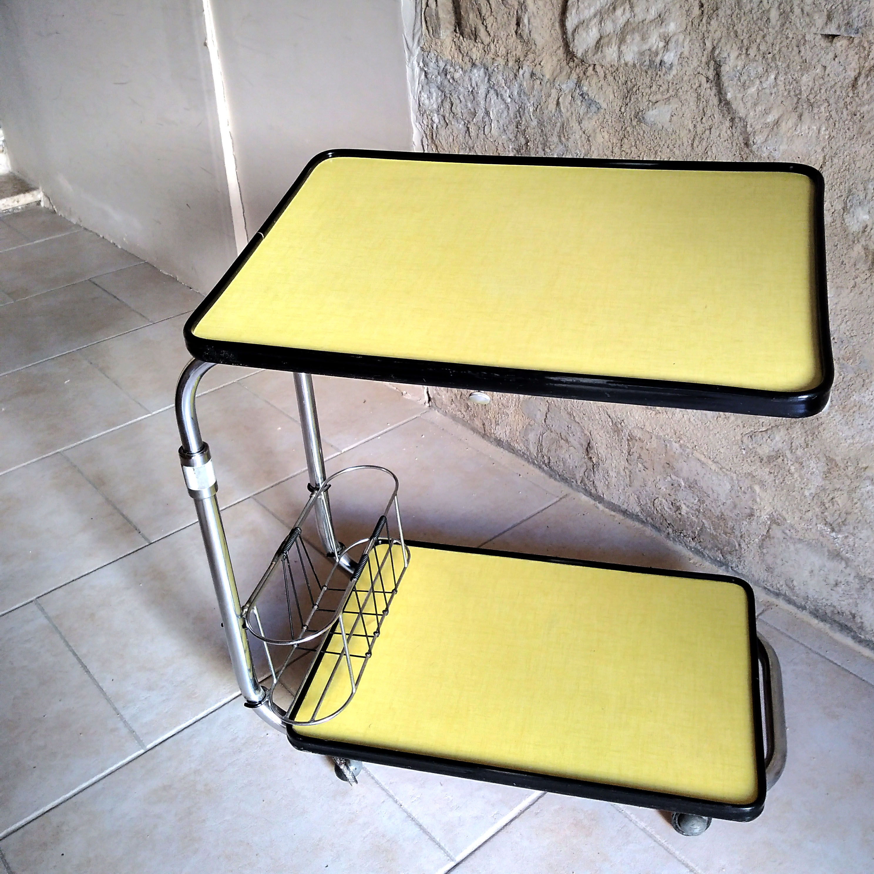 Serving table in formica 1960s