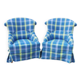 Paire de chauffeuses vintage