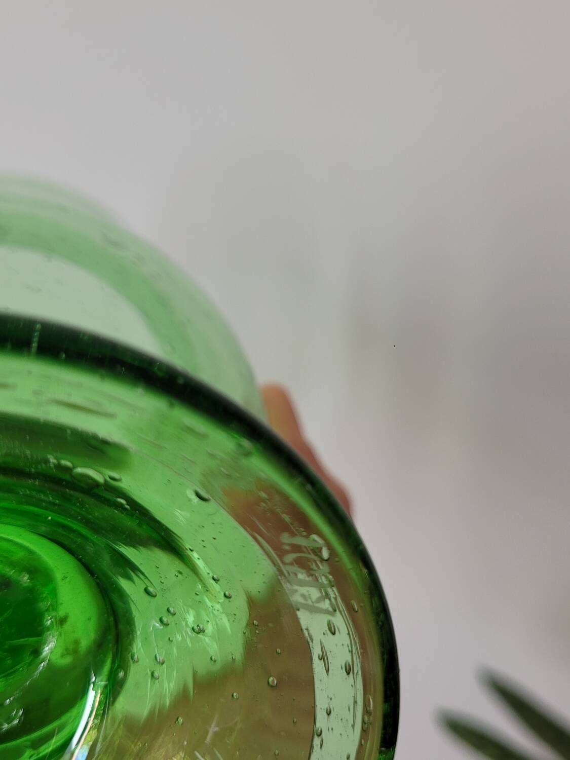 Biot bubble glass candle holder