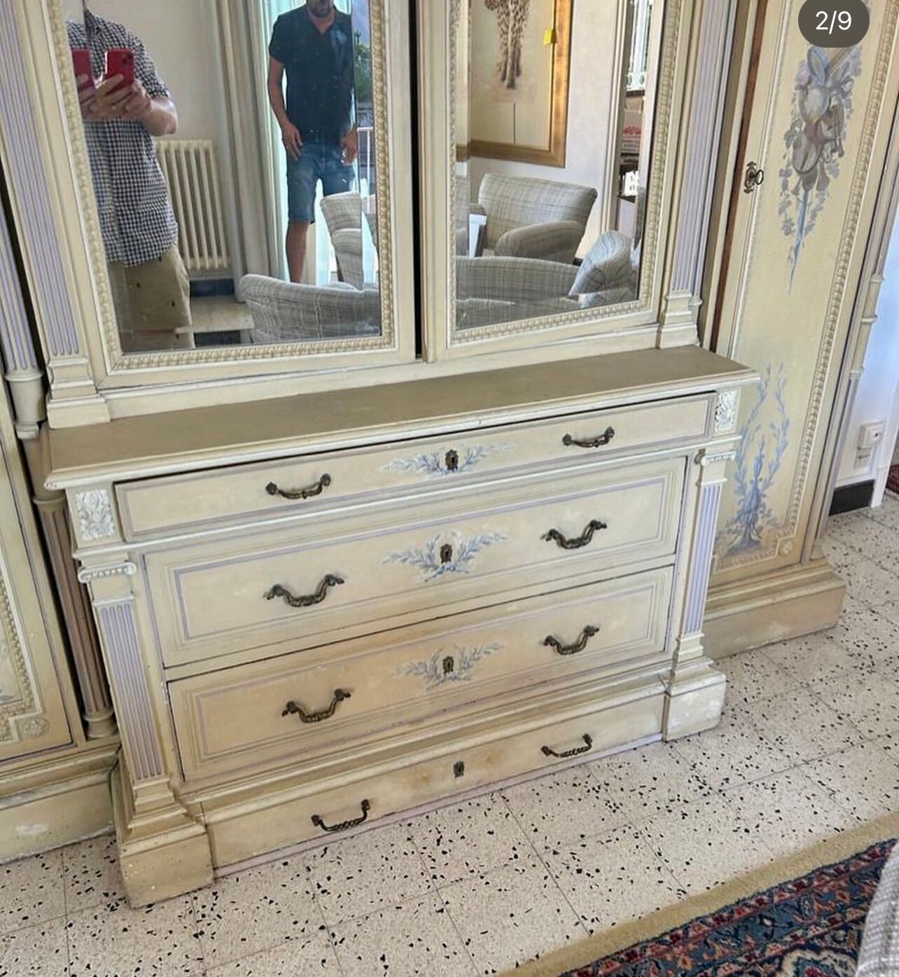 Louis XVI Style Lacquered Wardrobe