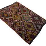 Vintage turkish kilim rug, 97 x 70 cm