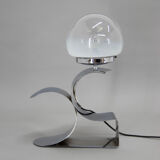 Design Table Lamp with Murano Glass Shade, 1980s