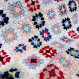 Vintage crochet plaid from the 70s