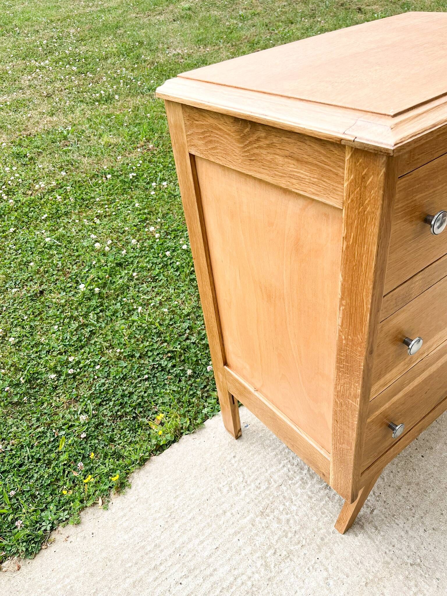 Scandinavian style 3-drawer chest of drawers, compass feet, from the 50s/60s