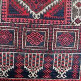 Tapis de Prière Vintage Baluch Fait Main en Laine – 94 x 152 cm