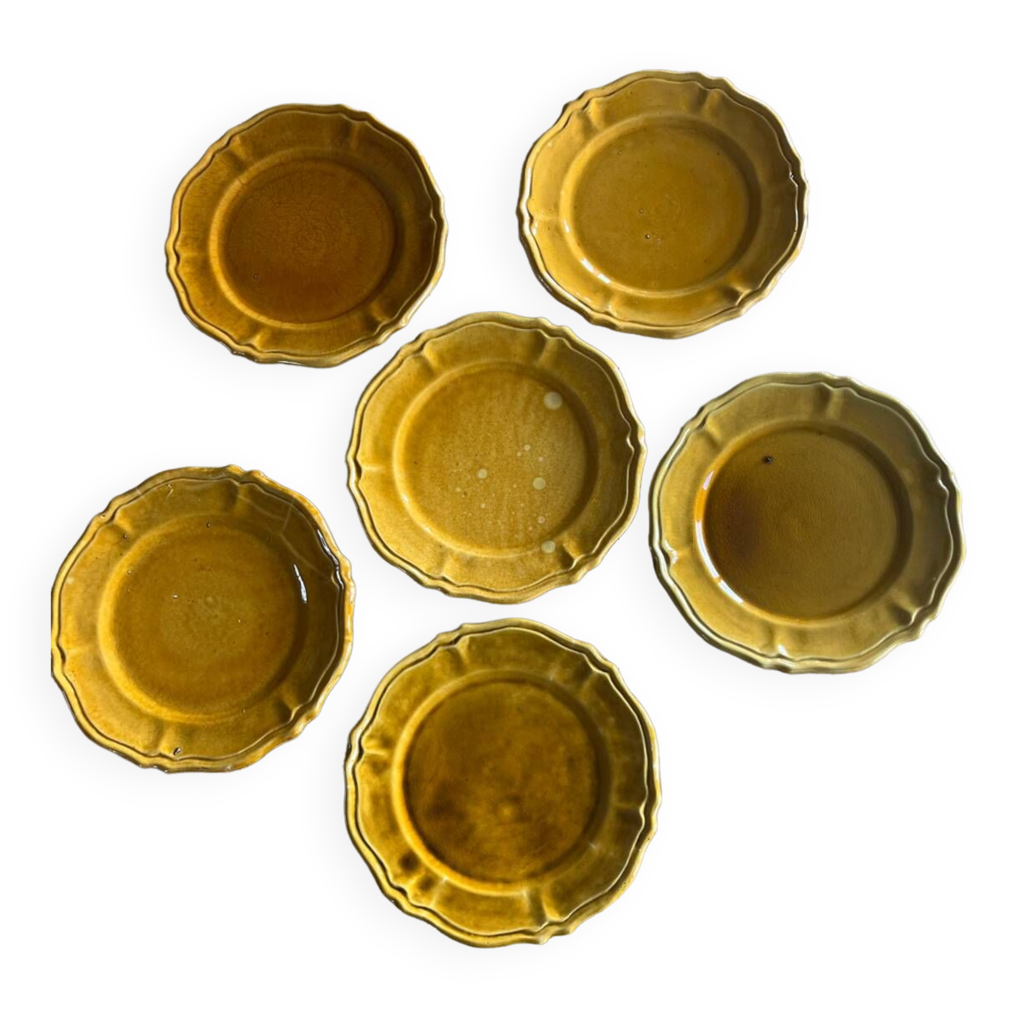 Set of 6 Aegitna Vallauris dinner plates