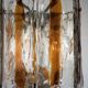 Chandelier vintage en verre de Murano italien par Mazzega, modèle Occhio. Italie années 70.