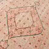 Pale Red & Teal Green Persian Heriz Rug, 288x382Cm