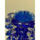 Rostrato blue murano glass vase