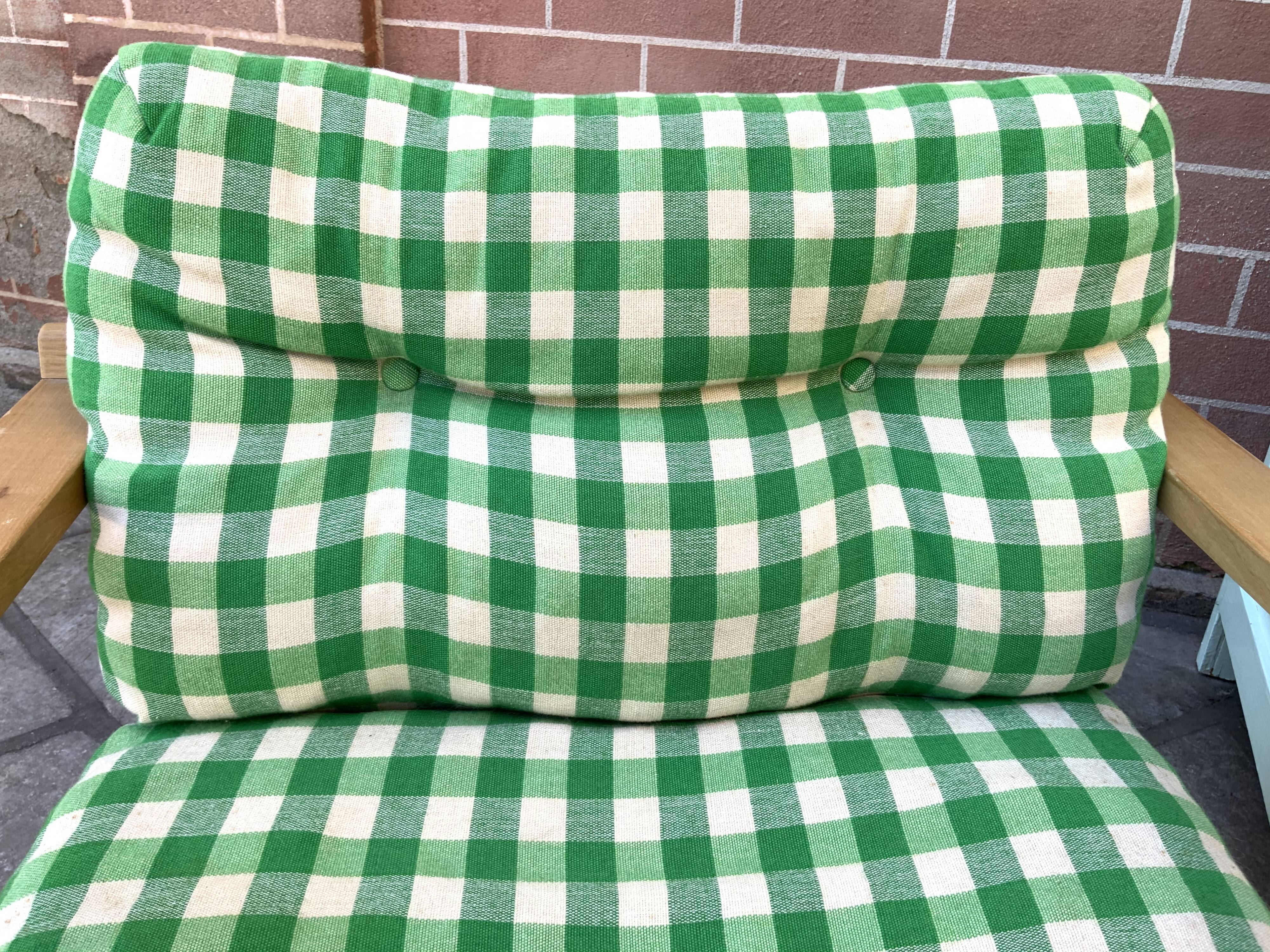 Vintage pine armchair
