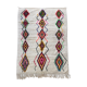 Tapis berbère marocain Azilal à losanges colorés fluo 295x190cm
